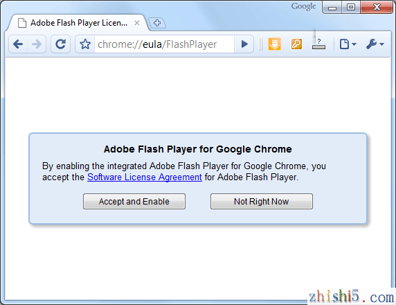Enable Adobe Flash Player for Google Chrome