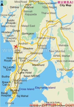 印度孟买地图及印度孟买旅游信息介绍